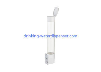 Белый прозрачный распределитель бумажного стаканчика, пластиковый держатель чашки для распределителя воды